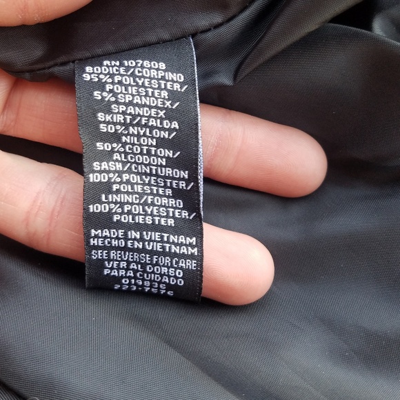 R&K Darling Black and Blue Lace Evening Dress - Picture 6 of 8